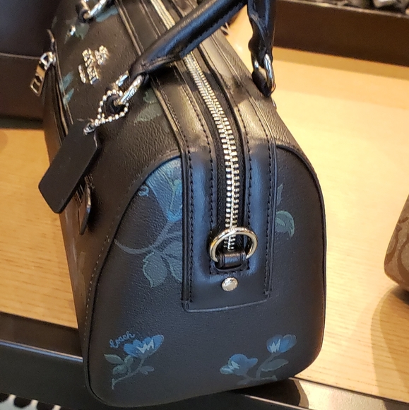 COACH CROSSGRAIN LEARHER ROWAN SATCHEL  MLTI/CLR - Picture 5 of 8